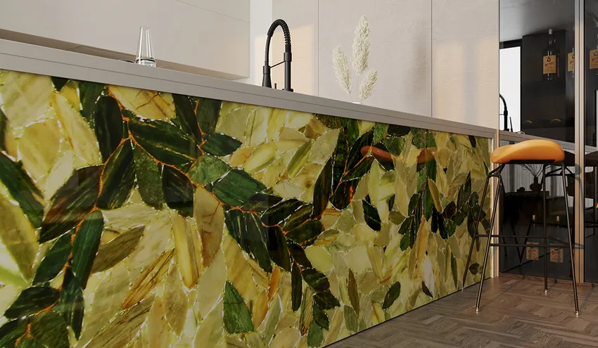 Кварц Quartz Green Leafs